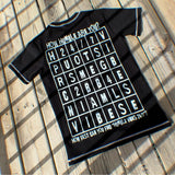 Word Search Tee Black-White