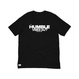 Classic “Humble Vibes 24/7” Tee Black-White