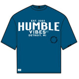 Humble Vibes 24/7 Tee Cerulean Blue-White-Black