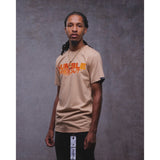 Classic “Humble Vibes 24/7” Tee Tan-Orange