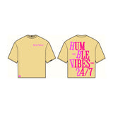 Humble Vibes 24/7 Tee Cream-Multicolor