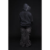 Oversized "Humble Vibes 24/7" Jacket Black-White